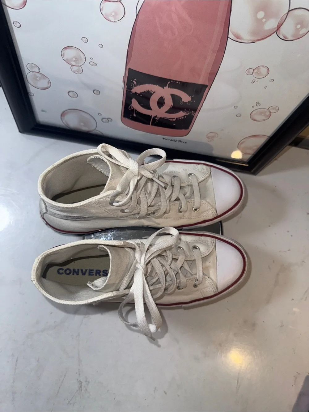 Converse Chuck Taylor All Star High-Top Platform Sneakers - Kids Size 5.5